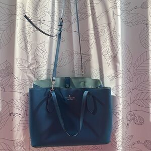 Kate Spade Blue Tote with Adjustable Strap